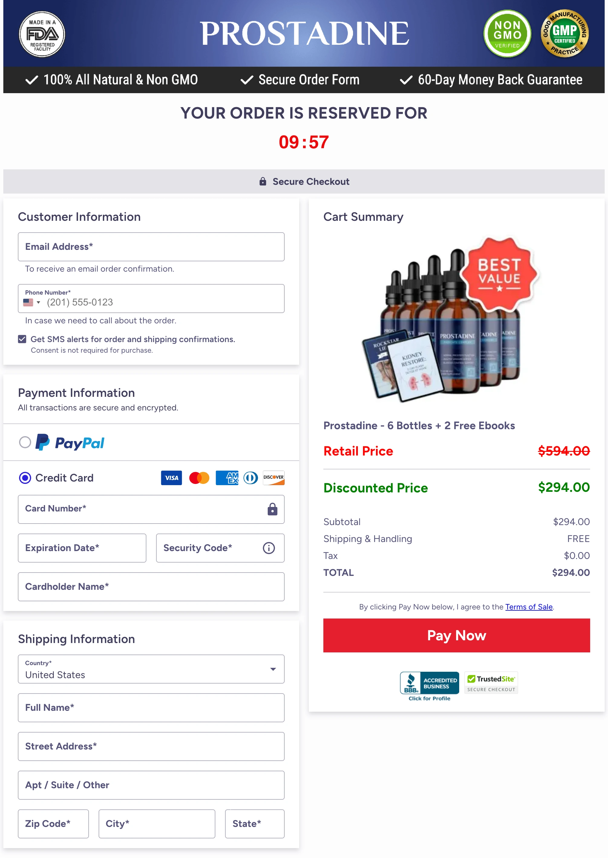 Prostadine add to cart