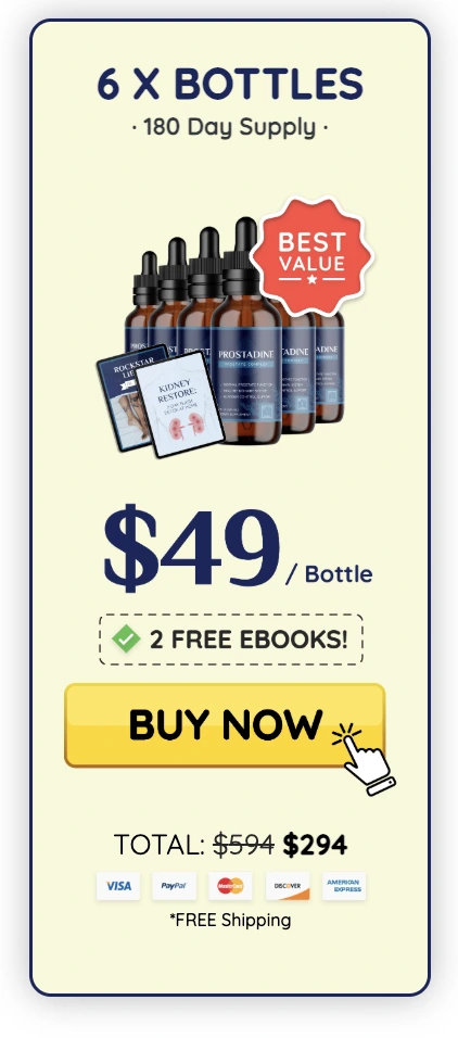 Prostadine order six bottles