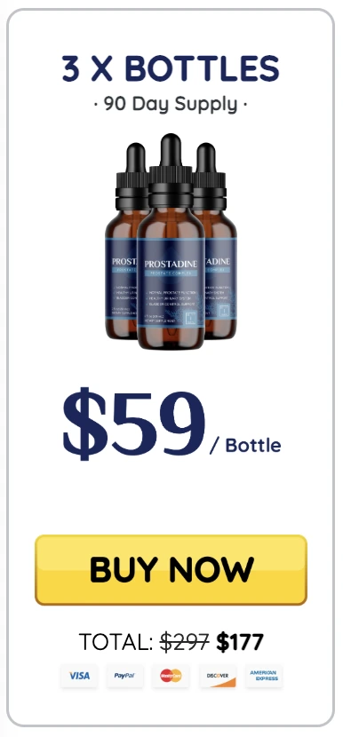 Prostadine order three bottles
